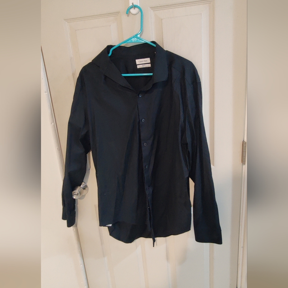 Calvin Klein Black Men's Button Shirt Size XL